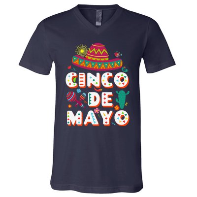 Cinco De Mayo Mexican Fiesta 5 De Mayo V-Neck T-Shirt