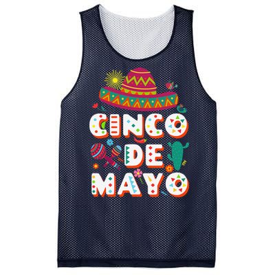 Cinco De Mayo Mexican Fiesta 5 De Mayo Mesh Reversible Basketball Jersey Tank