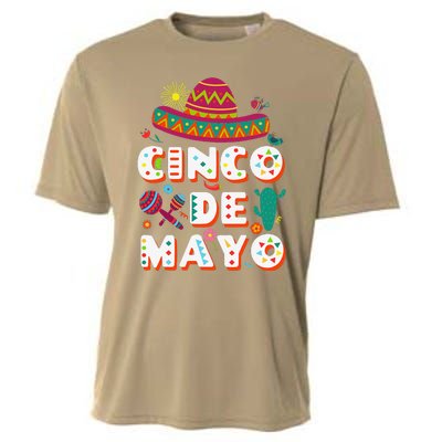 Cinco De Mayo Mexican Fiesta 5 De Mayo Cooling Performance Crew T-Shirt