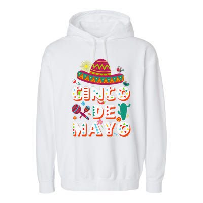 Cinco De Mayo Mexican Fiesta 5 De Mayo Garment-Dyed Fleece Hoodie