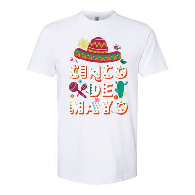 Cinco De Mayo Mexican Fiesta 5 De Mayo Softstyle CVC T-Shirt