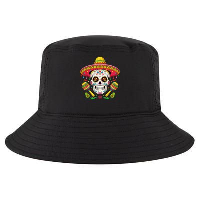 Cinco De Mayo Skull With Sombrero Hat Cool Comfort Performance Bucket Hat