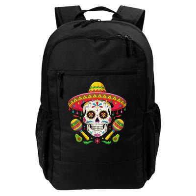 Cinco De Mayo Skull With Sombrero Hat Backpack