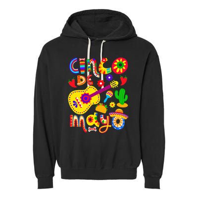 Cinco De Mayo Mexican Fiesta 5 De Mayo Garment-Dyed Fleece Hoodie