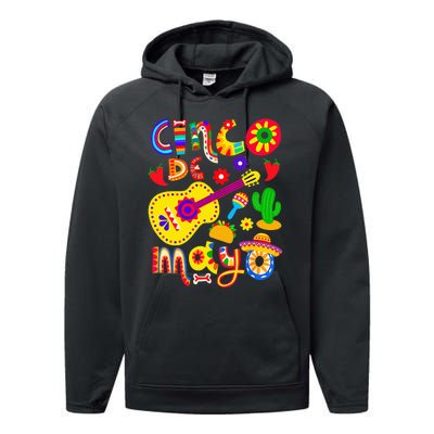 Cinco De Mayo Mexican Fiesta 5 De Mayo Performance Fleece Hoodie