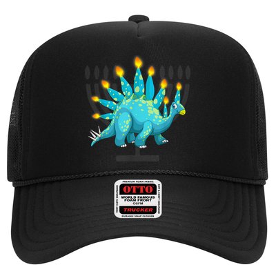 Cute Dinosaur Menorasaurus Hanukkah Stegosaurus Chanukah Kid Trucker Hat