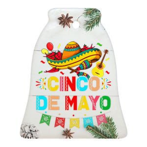 Cinco De Mayo Mexican Fiesta 5 De Mayo Ceramic Bell Ornament