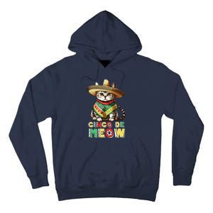 Cinco De Mayo Funny Mexican Cat Sombrero Poncho Tall Hoodie