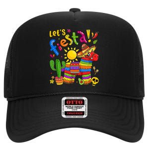 Cinco De Mayo Girl Boy Mexican Lets Fiesta Fun High Crown Mesh Back Trucker Hat