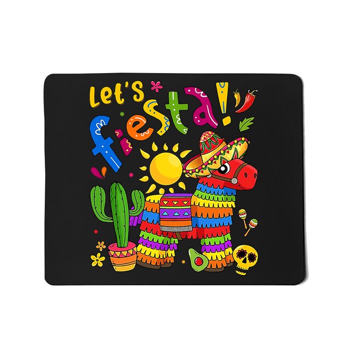 Cinco De Mayo Girl Boy Mexican Lets Fiesta Fun Mousepad