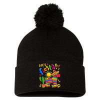 Cinco De Mayo Girl Boy Mexican Lets Fiesta Fun Pom Pom 12in Knit Beanie