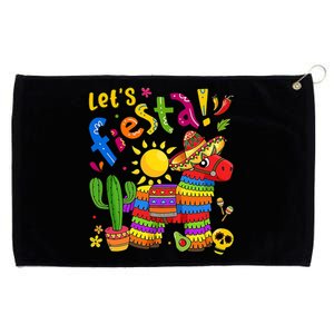 Cinco De Mayo Girl Boy Mexican Lets Fiesta Fun Grommeted Golf Towel