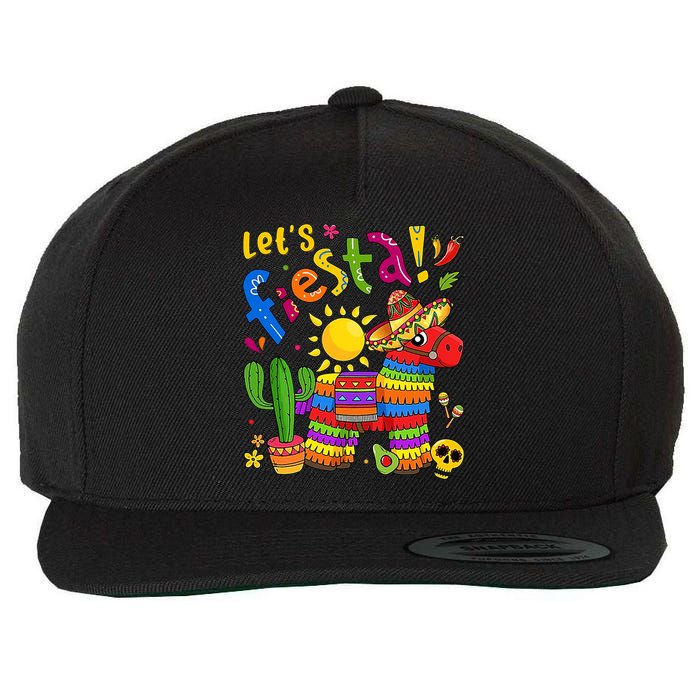 Cinco De Mayo Girl Boy Mexican Lets Fiesta Fun Wool Snapback Cap