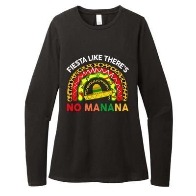 Cinco De Mayo Outfit Fiesta Like No Manana Funny Mexican Womens CVC Long Sleeve Shirt