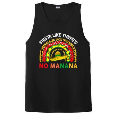 Cinco De Mayo Outfit Fiesta Like No Manana Funny Mexican PosiCharge Competitor Tank