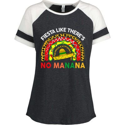 Cinco De Mayo Outfit Fiesta Like No Manana Funny Mexican Enza Ladies Jersey Colorblock Tee