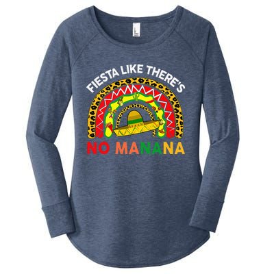 Cinco De Mayo Outfit Fiesta Like No Manana Funny Mexican Women's Perfect Tri Tunic Long Sleeve Shirt