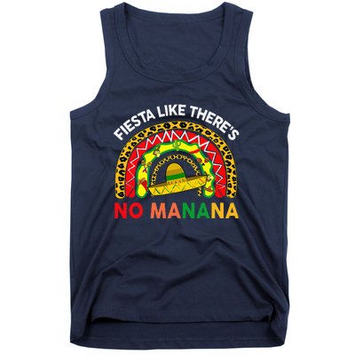 Cinco De Mayo Outfit Fiesta Like No Manana Funny Mexican Tank Top