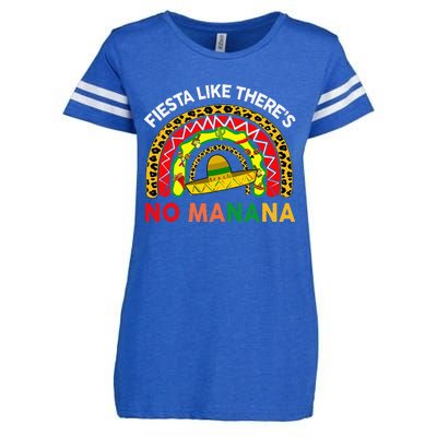 Cinco De Mayo Outfit Fiesta Like No Manana Funny Mexican Enza Ladies Jersey Football T-Shirt