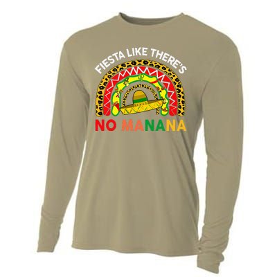 Cinco De Mayo Outfit Fiesta Like No Manana Funny Mexican Cooling Performance Long Sleeve Crew