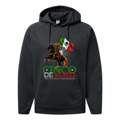 Cinco De Mayo Battle Of Puebla May 5 1862 Mexican Performance Fleece Hoodie