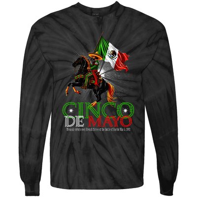 Cinco De Mayo Battle Of Puebla May 5 1862 Mexican Tie-Dye Long Sleeve Shirt