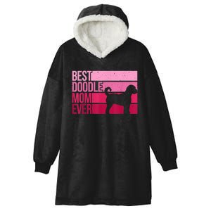 Cool Doodle Mom Art Women Aussiedoodle Goldendoodle Dog Hooded Wearable Blanket