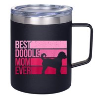Cool Doodle Mom Art Women Aussiedoodle Goldendoodle Dog 12oz Stainless Steel Coffee Mug