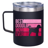 Cool Doodle Mom Art Women Aussiedoodle Goldendoodle Dog 12oz Stainless Steel Coffee Mug