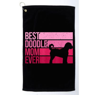 Cool Doodle Mom Art Women Aussiedoodle Goldendoodle Dog Platinum Collection Golf Towel