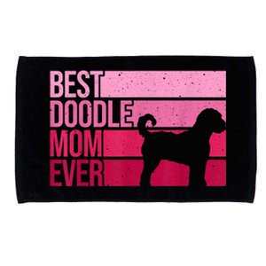 Cool Doodle Mom Art Women Aussiedoodle Goldendoodle Dog Microfiber Hand Towel