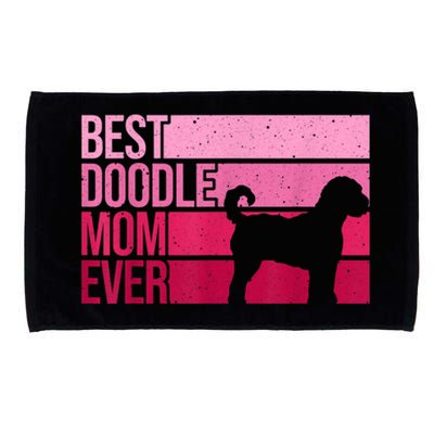 Cool Doodle Mom Art Women Aussiedoodle Goldendoodle Dog Microfiber Hand Towel