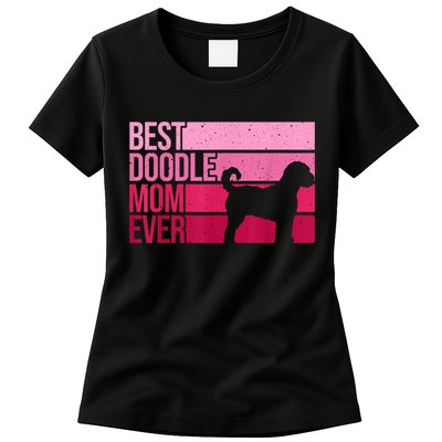 Cool Doodle Mom Art Women Aussiedoodle Goldendoodle Dog Womens T-Shirt