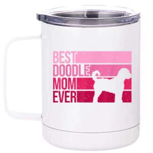 Cool Doodle Mom Art Women Aussiedoodle Goldendoodle Dog 12 oz Stainless Steel Tumbler Cup