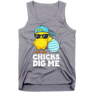 Chicks Dig Me Easter Happy Easter Funny Tank Top