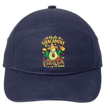 Cinco De Mayo Mexican Holy Guacamole Fiesta Time 7-Panel Snapback Hat