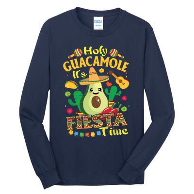 Cinco De Mayo Mexican Holy Guacamole Fiesta Time Tall Long Sleeve T-Shirt