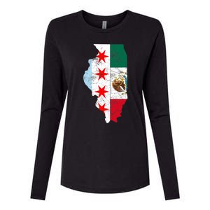 Cinco De Mayo Chicago Mexican Flag Women Gift Womens Cotton Relaxed Long Sleeve T-Shirt