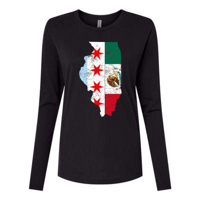 Cinco De Mayo Chicago Mexican Flag Women Gift Womens Cotton Relaxed Long Sleeve T-Shirt