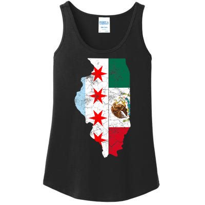 Cinco De Mayo Chicago Mexican Flag Women Gift Ladies Essential Tank