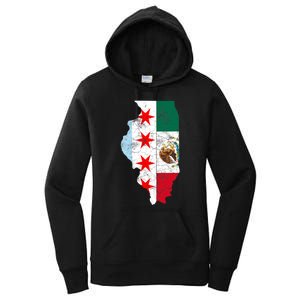 Cinco De Mayo Chicago Mexican Flag Women Gift Women's Pullover Hoodie