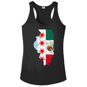 Cinco De Mayo Chicago Mexican Flag Women Gift Ladies PosiCharge Competitor Racerback Tank