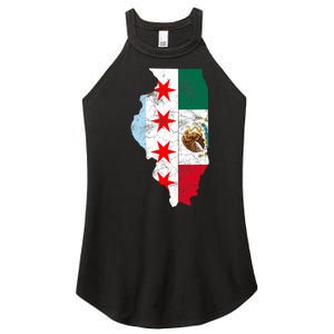 Cinco De Mayo Chicago Mexican Flag Women Gift Women's Perfect Tri Rocker Tank