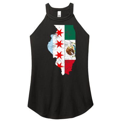 Cinco De Mayo Chicago Mexican Flag Women Gift Women’s Perfect Tri Rocker Tank