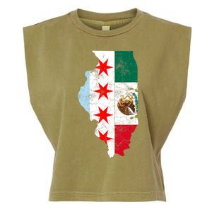 Cinco De Mayo Chicago Mexican Flag Women Gift Garment-Dyed Women's Muscle Tee