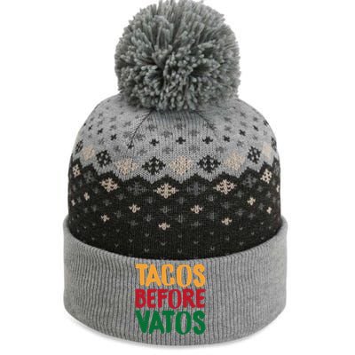 Cinco De Mayo S Tacos Before Vatos Funny Mexican Tees The Baniff Cuffed Pom Beanie