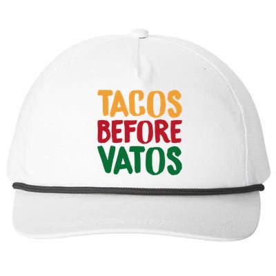 Cinco De Mayo S Tacos Before Vatos Funny Mexican Tees Snapback Five-Panel Rope Hat