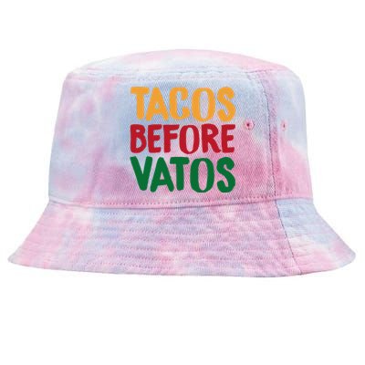 Cinco De Mayo S Tacos Before Vatos Funny Mexican Tees Tie-Dyed Bucket Hat