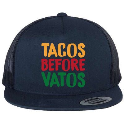 Cinco De Mayo S Tacos Before Vatos Funny Mexican Tees Flat Bill Trucker Hat