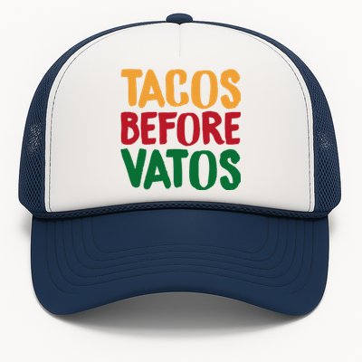 Cinco De Mayo S Tacos Before Vatos Funny Mexican Tees Trucker Hat